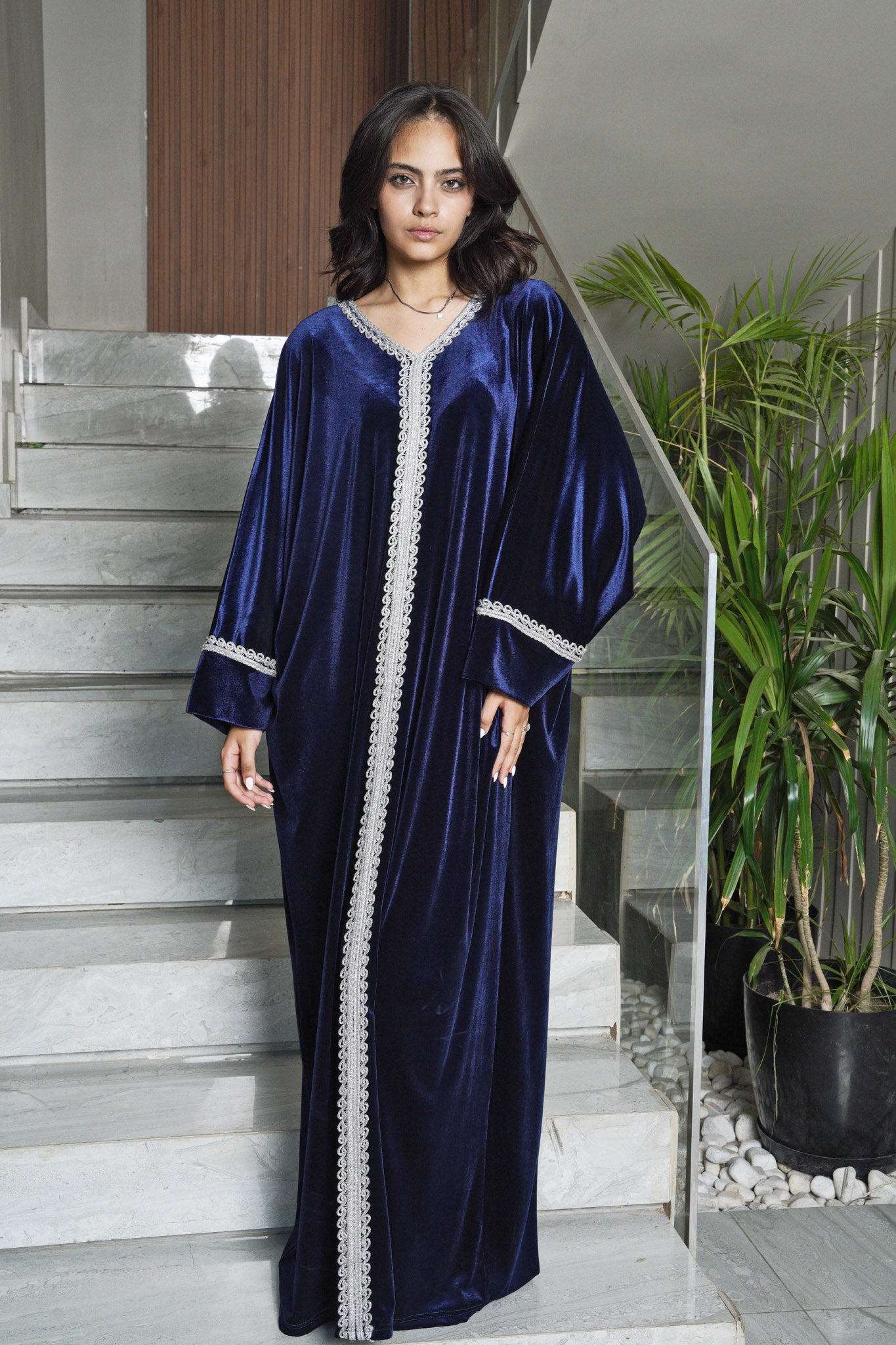 جلابيه FREE SIZE مخمل ناعم