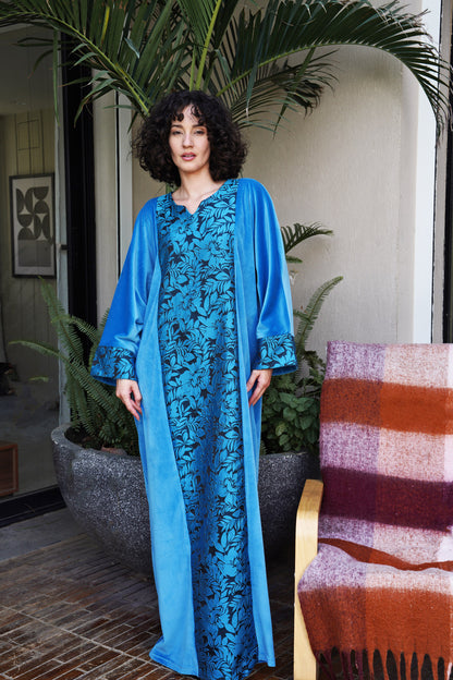 جلابيه FREE SIZE قطيفه ناعم