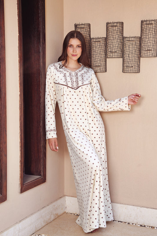 جلابية قطيفة ناعم